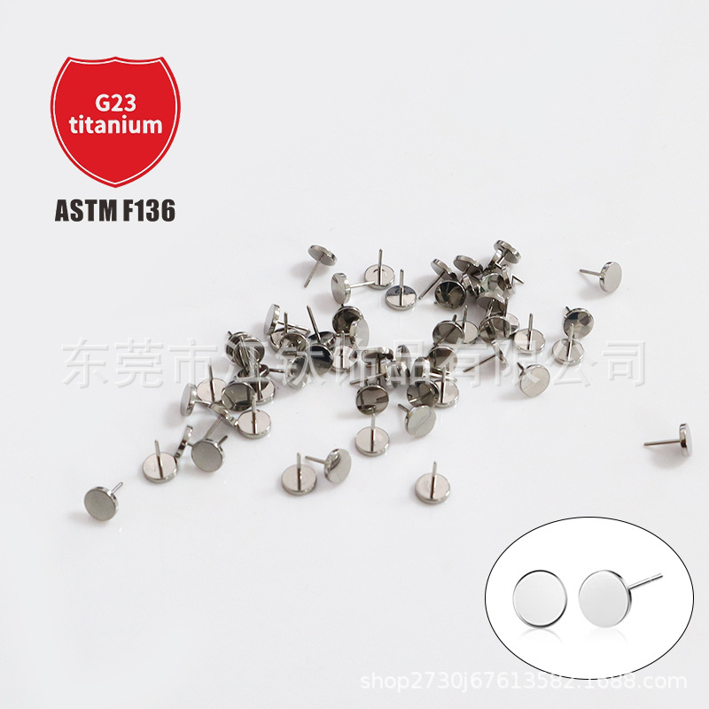 F136 Titanium Lip Nail Pin Plane Ear Nail Basic Nail Lip Decoration G23 Titanium Alloy Human Puncture Jewelry Ear Bone Nail detail image 5