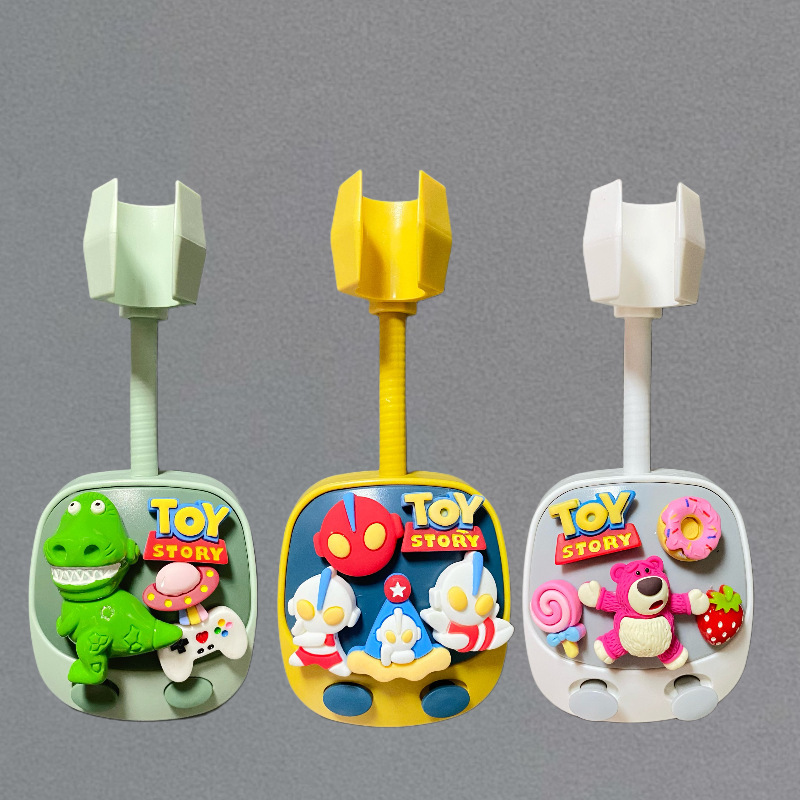 Children's universal shower bracket punch-free adjustable shower nozzle hanging base Wall seat holder TikTok hot sale