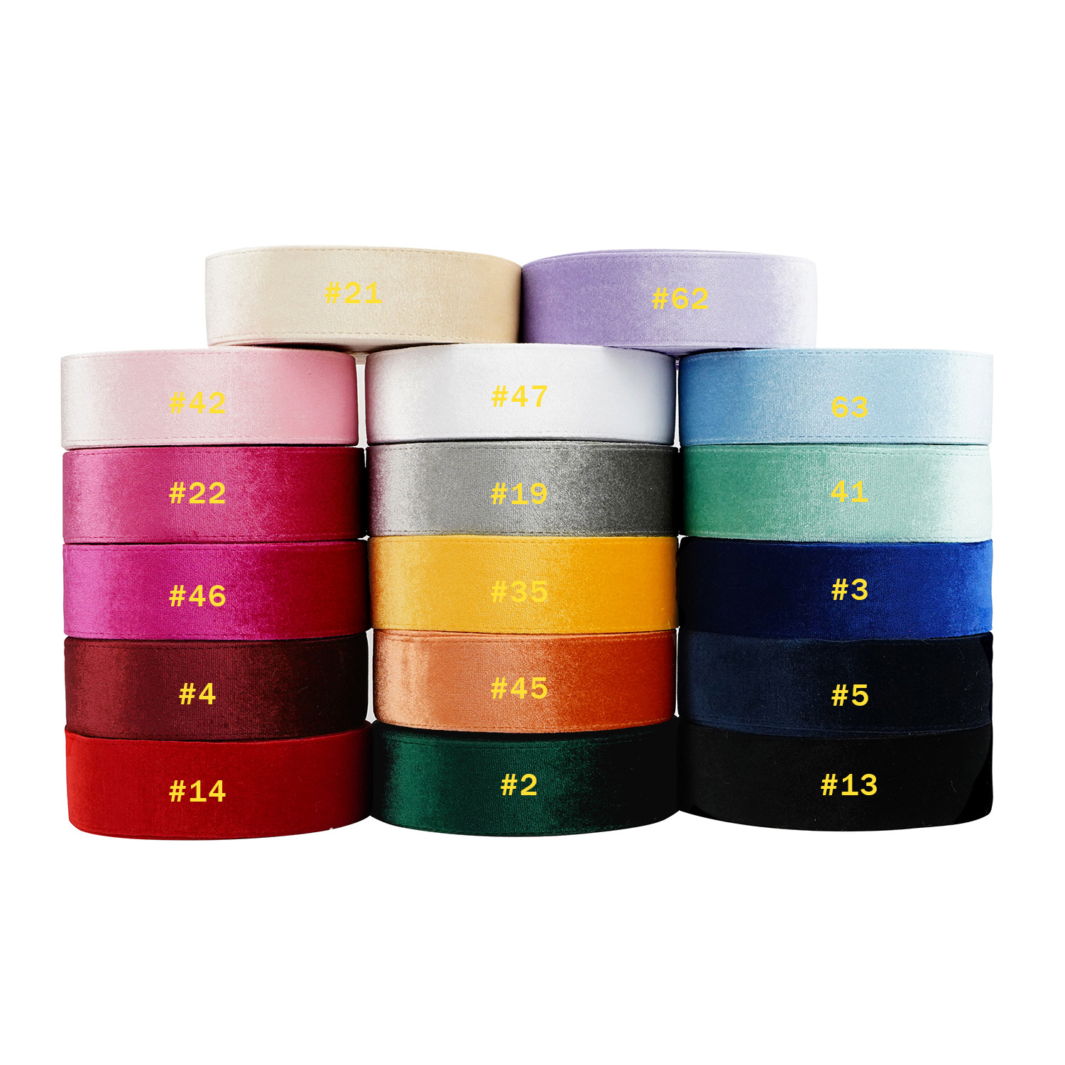Wholesale 38mm Korean Deer Skin Velvet Fabric Ribbon Flower Hat Gift Box Packaging Fashion Accessory Flocked Ribbon