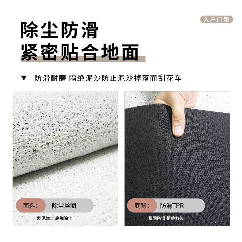 Dropshipping Cartoon Cute Car Floor Mats, Wire Loop Mats, Dirt-Scraping, Anti-Stain, Wear-Resistant, Easy-Care Foot Mats