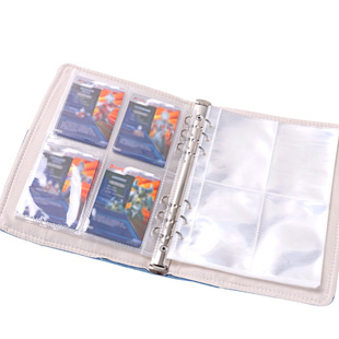 Denim Pocket Storage Book 6-Hole Loose-Leaf Card Book A5 Flap Pocket Pants Transparent Inner Page Custom Four-Square Grids Card Book