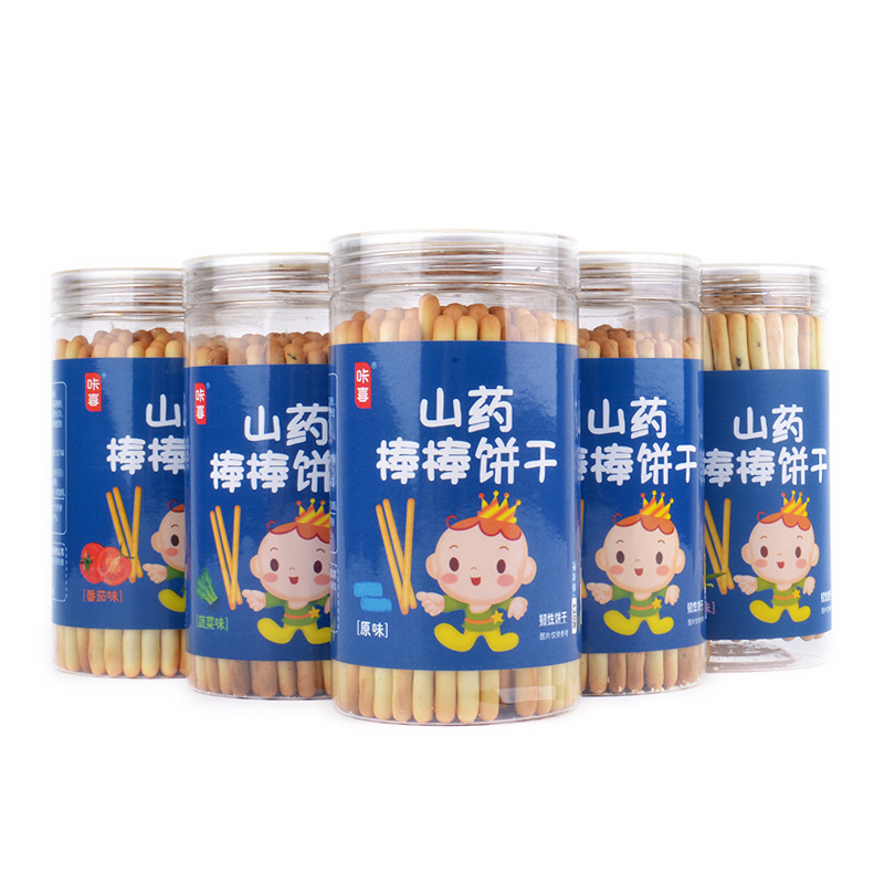 咔喜山药棒棒饼干120g罐装儿童零食韧性饼干宝宝抓握手指饼干棒