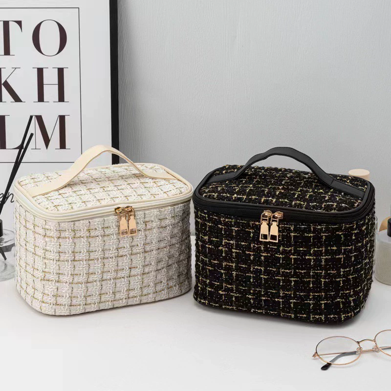 Косметичка высокого качества, вместительный органайзер, элитный, стиль Chanel
