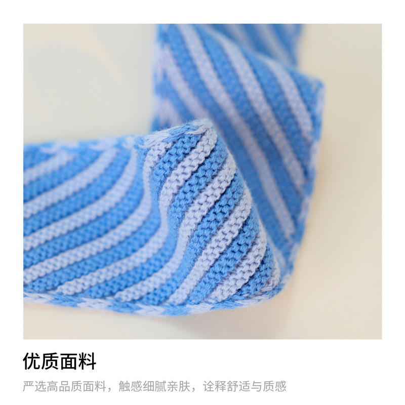 小众设计感针织领带巾女秋冬新款拼色条纹细窄长条小围巾时尚外搭|undefined