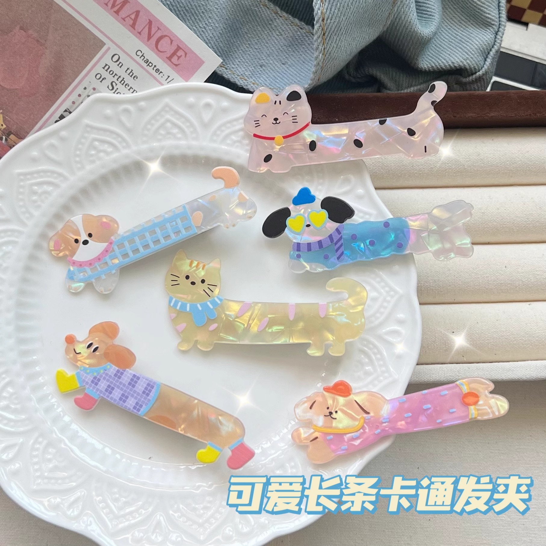 "아크릴 8가지 스타일 ""혼합머리""."