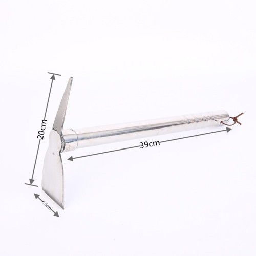 Stainless steel dual-purpose hoe, weeding rake, farming tool, gardening for growing vegetables, fishing, small hoe, flower hoe, agricultural garden tool