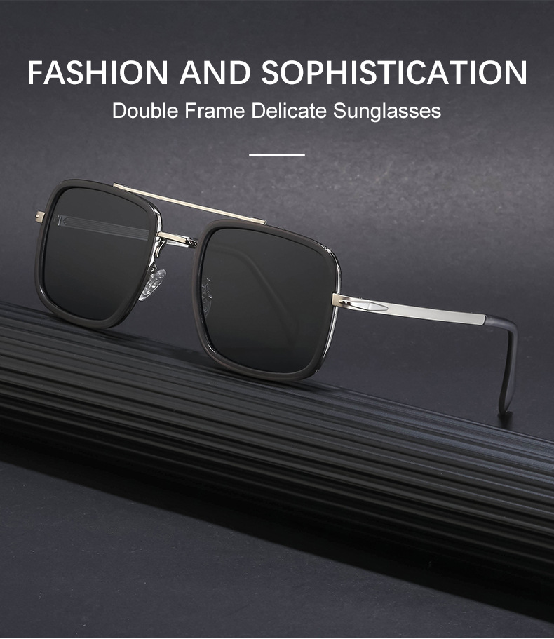 Unisex Fashion Solid Color Pc Square Sunglasses display picture 1