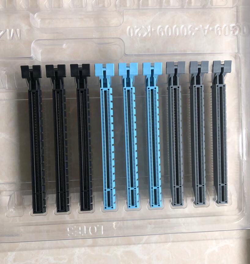 台式机服务器主板 PCIE164P显卡插槽 16X连接器 鱼尾 旋转