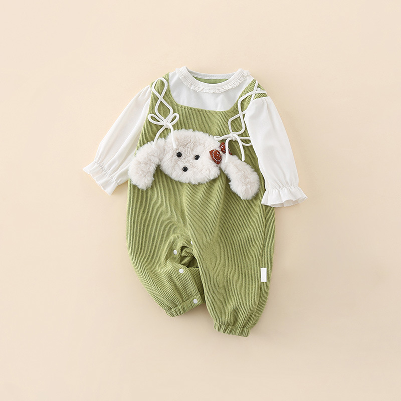 Infant Spring Jumpsuit for Girls, Baby Romper, Baby Onesie, Spring and Autumn Style Outdoor Clothing, 2026 Spring and Autumn Model
