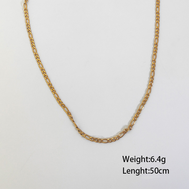 7g Weight Necklace Classification 304 Stainless Steel Chain Material 1 Piece Quantity Holiday, Daily Occasion 304 Stainless Steel Material Geometric Pattern Women's Gender Plating Design Simple Style Style Wholesale Jewelry Simple Style Geometric 304 Stainless Steel Plating Stainless Steel Necklaces 7