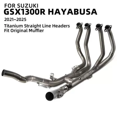 Suitable for Suzuki GSX1300R Hayabusa GSX1000Gen3 21-25 titanium alloy exhaust pipe TC6 (Motorcycle exhaust pipe)