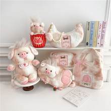新款网红小花猪公仔毛绒玩具小猪玩偶布娃娃猪猪抱枕儿童生日礼物