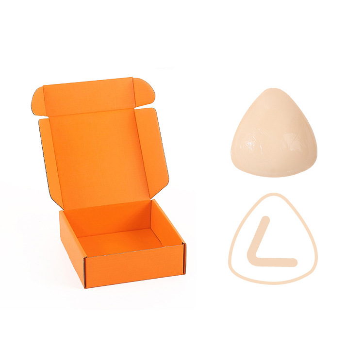 오렌지 박스가 있는 하얀 피부톤