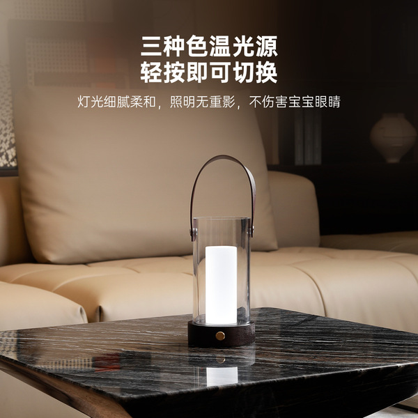 handheld wooden night light for camping