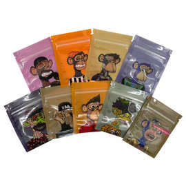 现货1g混合卡通糖果袋子自封袋跨境外贸包装袋NFT猴子 100个价格