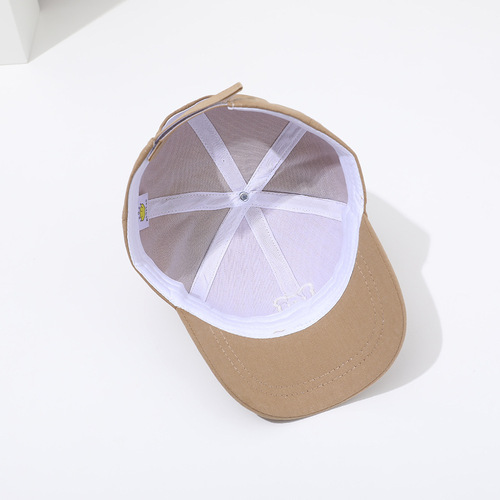 Summer thin small bear baby hat boys' cute super adorable baseball cap girls' sun protection and sunshade visor hat