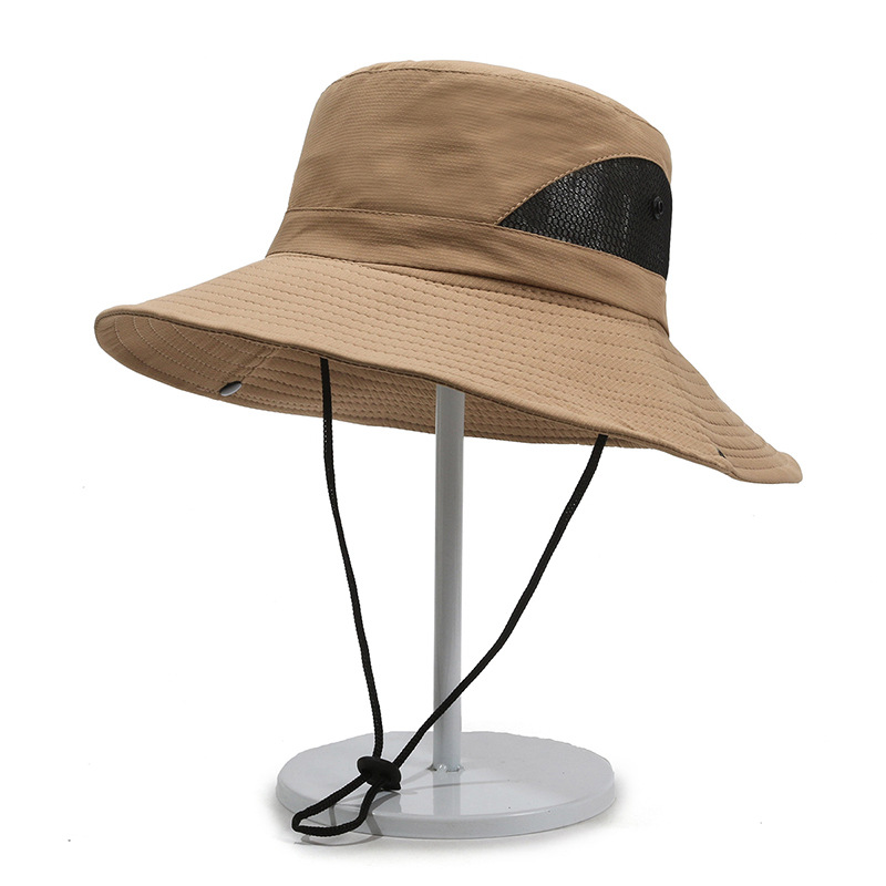 Açık Hava Güneş Koruması Seyahat Balıkçılık Günlük Güneşlik Dağcılık Nefes Alabilen Yan Fileli Balıkçı Şapkası_voghion.com