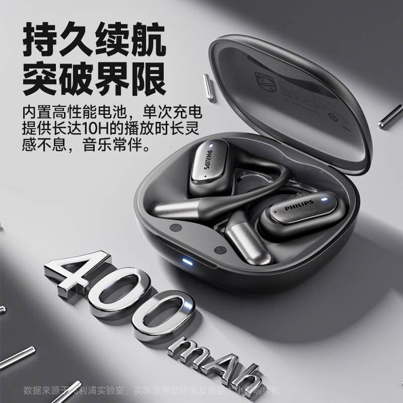 フィリップス Philips TAA3719 Bluetooth ヘッドセット ワイヤレス 耳掛け 快適 新しいスマート通話ノイズリダクション|undefined