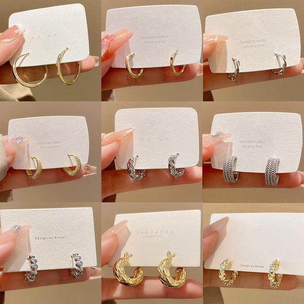 Geometric elegant fashionable design earrings