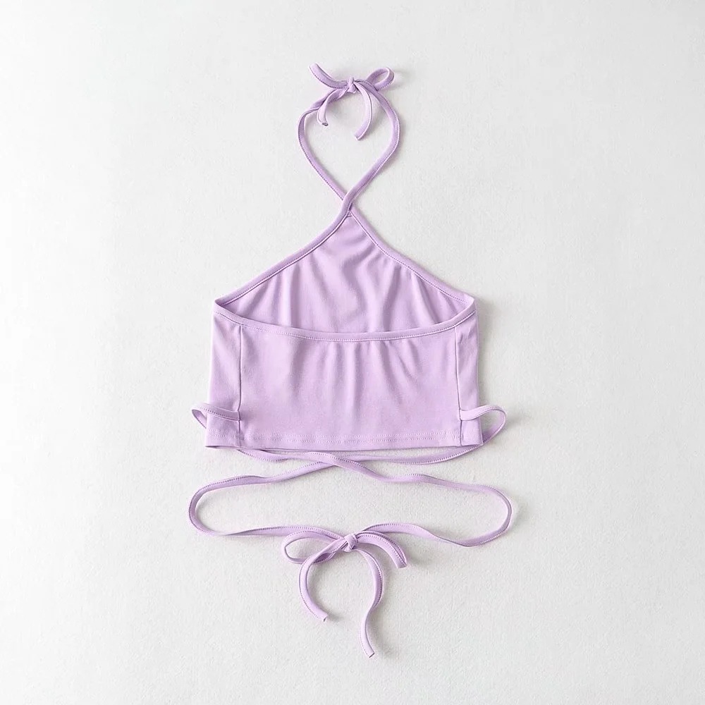 Halter Neck Cropped Top - Color Option 16