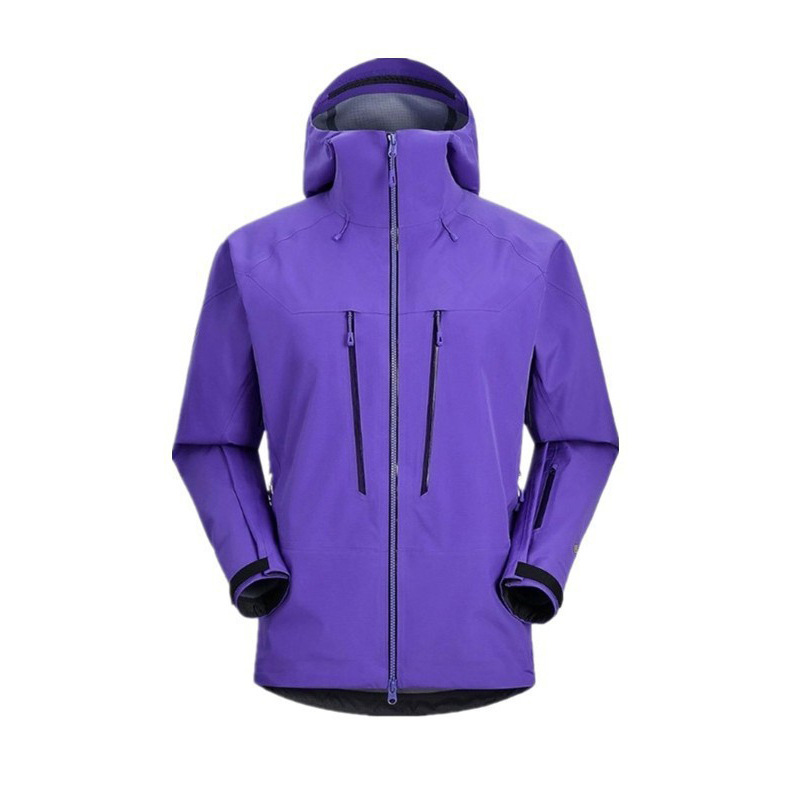 台州秋冬太阳石同款中国登山MONT X-PRO博格达LT龙胆紫硬壳冲锋衣