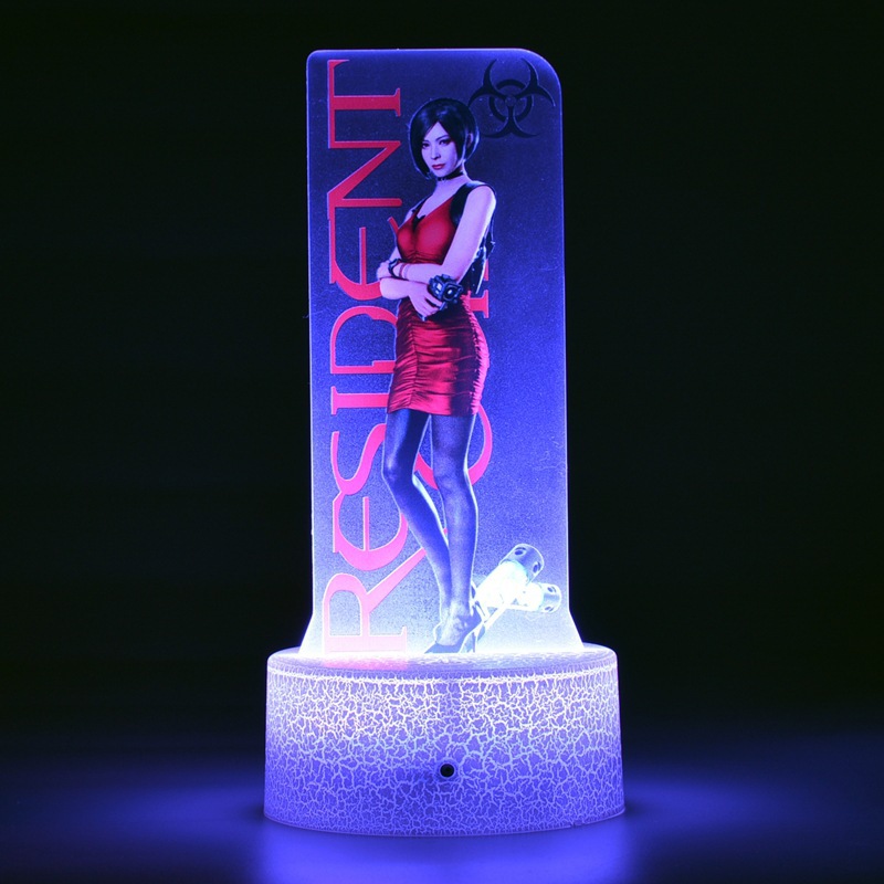 Bioquímico malvado crisis castillo serie de juegos alrededor de la tienda de guzi impresión en color 3D decoración de productos de luz nocturna al por mayor