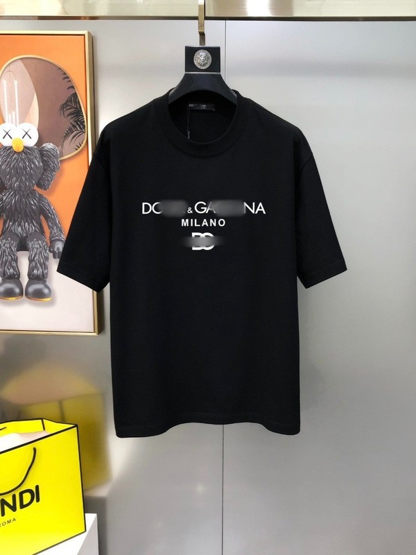 D Dujia G 夏新作人気プリントヨーロッパ通気性ラウンドネックカジュアル万能トレンドブランドトップス Tシャツ半袖メンズ|undefined
