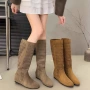 透气高筒骑行镂空凉靴