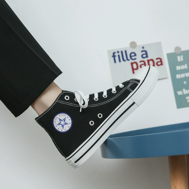 Высокие парусиновые туфли Dou Chuan, мужская обувь, Классическая обувь для любителей джокеров, Мужская дышащая Студенческая Повседневная обувь оптом