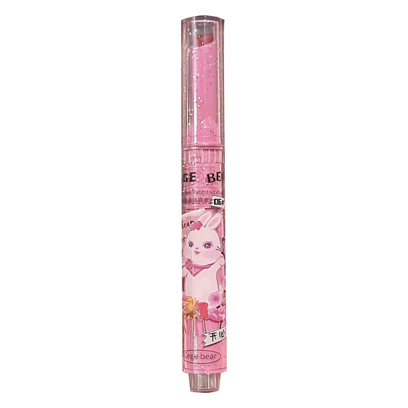 Gege oso jardín polvo conejo sólido brillo de labios hidratante tipo prensa amor lápiz labial brillo maquillaje transfronterizo image 1