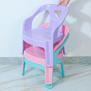 Children's chair kindergarten back chair baby stool plastic small chair household non-slip chair seat factory wholesale