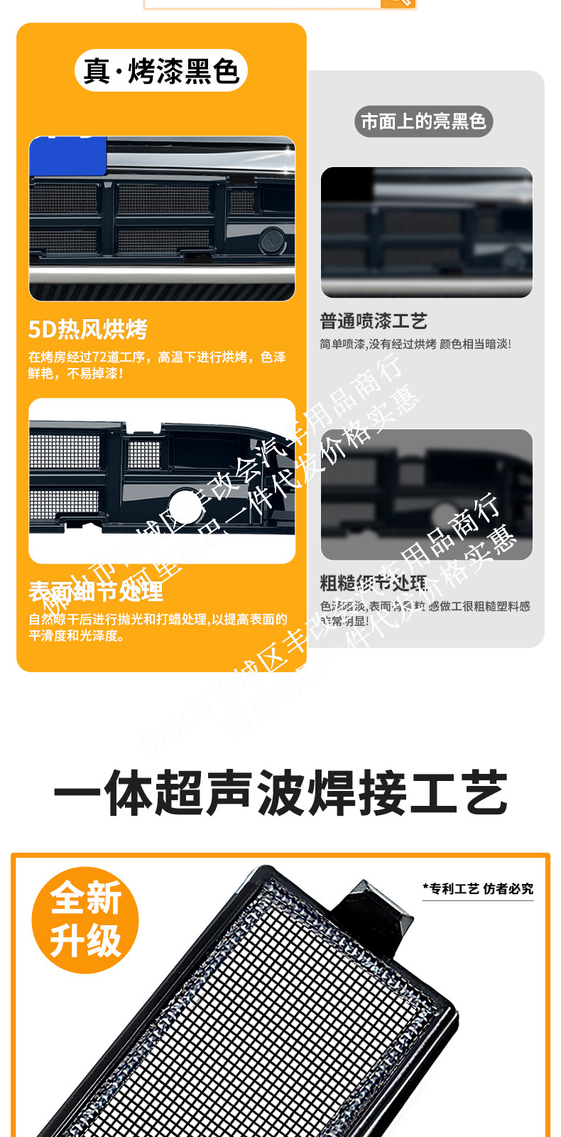 Suitable for Chery Tiggo 7, this is a set of special decorative trim pieces for the front grille, designed for use as a car insect screen