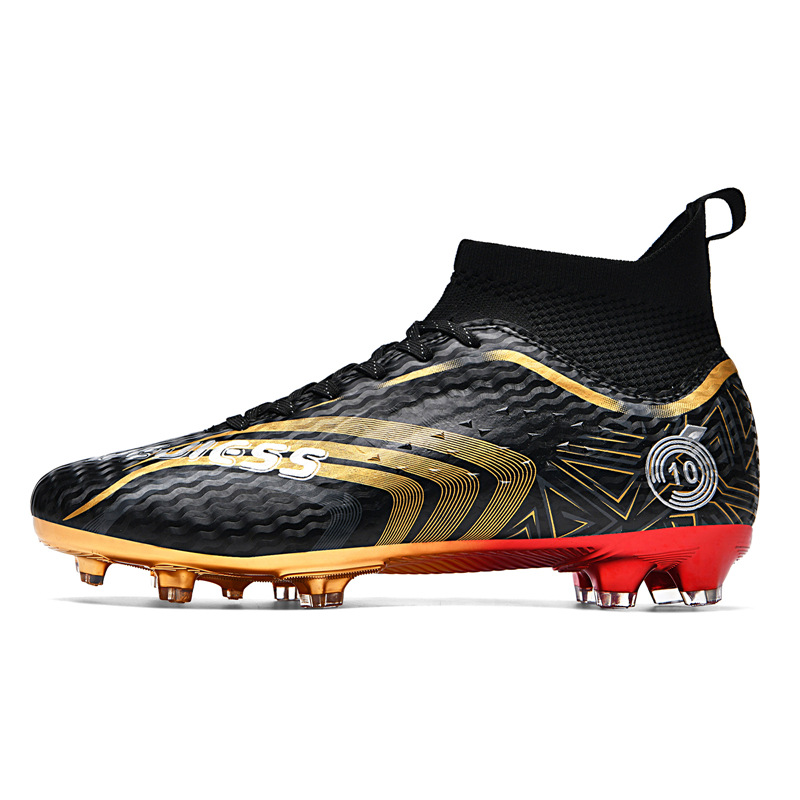 Cross-Border High-Top Football Men, Women, And Children, Suitable For Artificial Turf, AG Long Spikes, Student_voghion.com