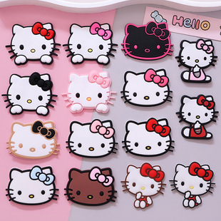 Sanrio KT Hello Kitty soft glue DIY jewelry accessories mobile phone shell water Cup decorative slippers shoes patch bag