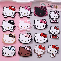 Sanrio KT Hello Kitty мягкие резиновые аксессуары DIY Чехол для мобильного телефона чашка для воды украшения тапочки обувь нашивка сумка