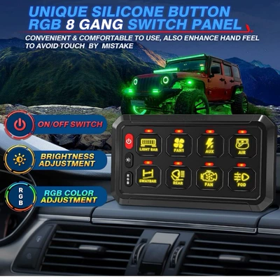 Car on the line of fire panel suitable for RV