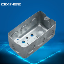 120型美式暗装接线盒 美标墙壁开关镀锌板铁盒 美规插座安装底盒