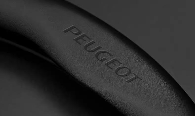 Suitable for Peugeot 508/408/207/301/206/3008/307 Steering Wheel Cover, Genuine Leather Carbon Fiber Car Handle Cover