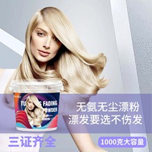 漂粉理发店毛白剂褪色粉蓝粉美发用品无氨漂粉无尘跨境工厂家批发