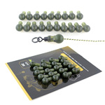 圆帽套管20个装主线防撞豆跨境专供CARP欧式鲤鱼钓渔具小配件批发