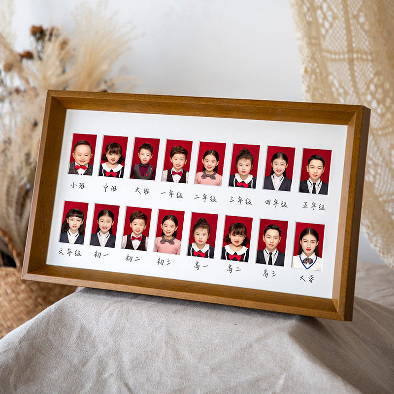 Campus Growth Commemorative Photo Frame, Id Photo, Children's First Birthday Baby Record, Photo Printing and Framing 2inch Campus Growth Commemorative Photo Frame, Id Photo, Children's First Birthday Baby Record, Photo Printing and Framing 2inch