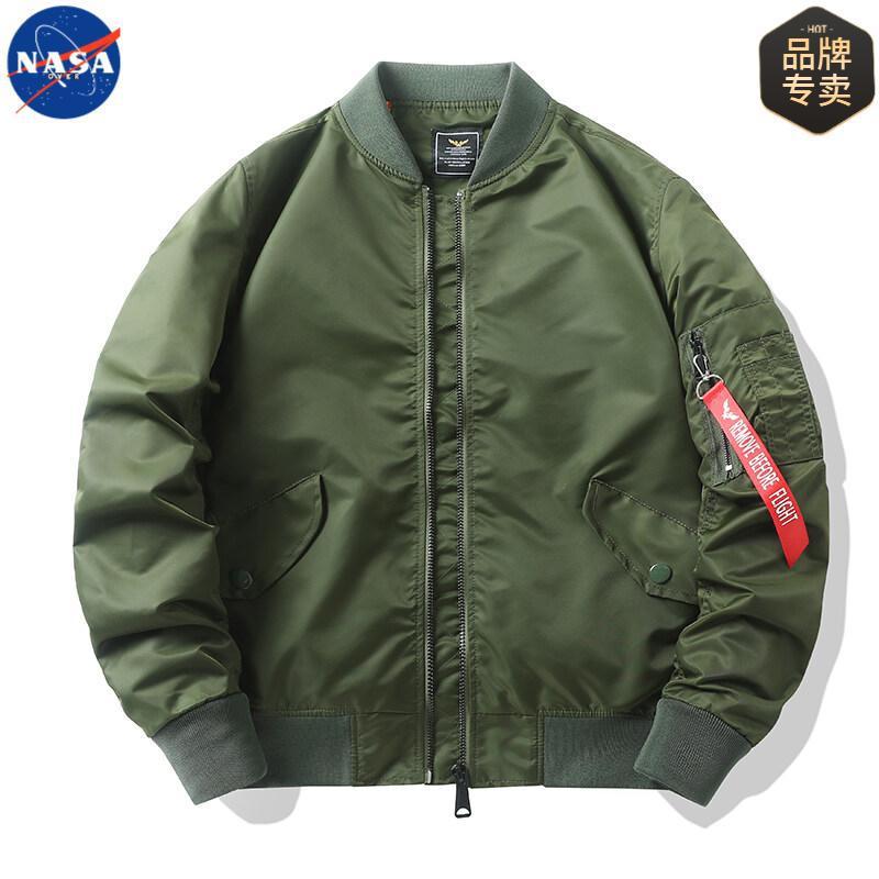 NASAブランド連名2025年春秋アメリカンパイロットジャケット男性カップル迷彩野球服コート|undefined