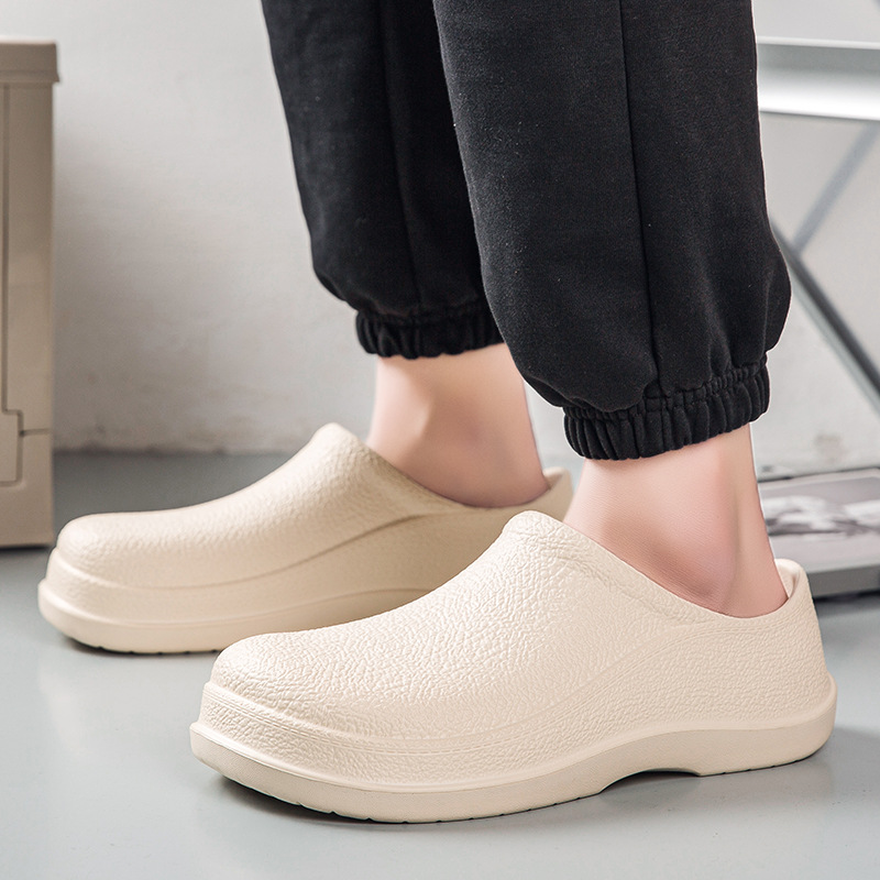 Scarpe da chef antiscivolo da uomo, impermeabili e di alta qualità, resistenti all'olio, leggere, con suola morbida, taglie grandi da uomo_voghion.com