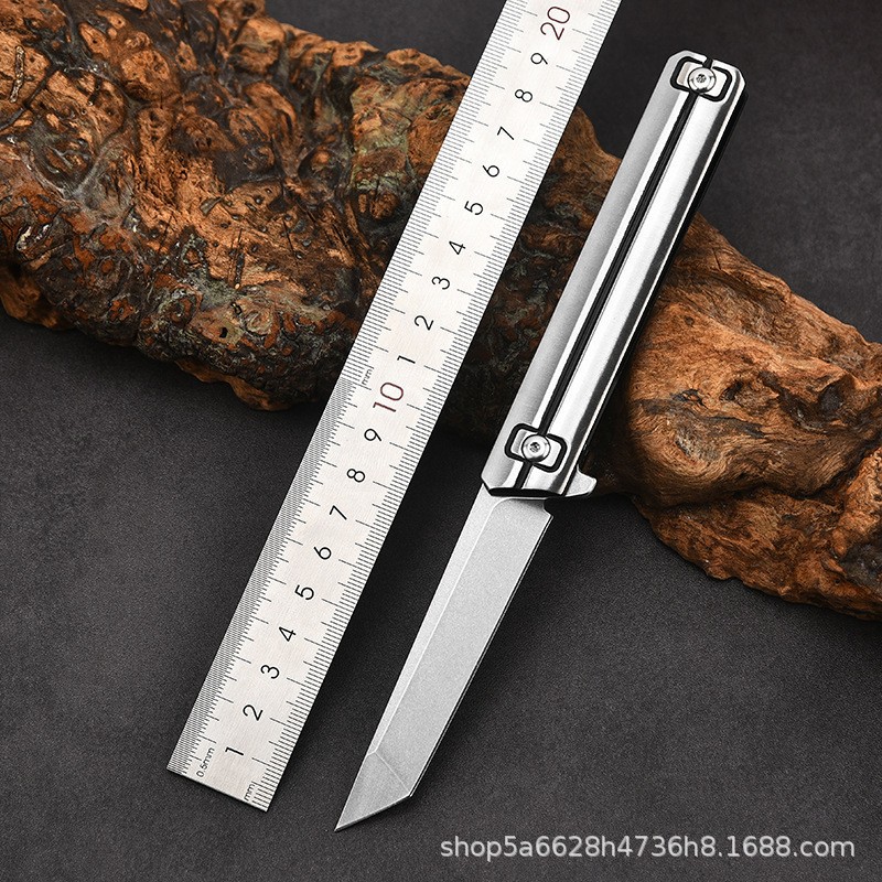 全钢折刀快开轴承数控开刃指挥D2折刀外贸出口品质户支持LOGO供应