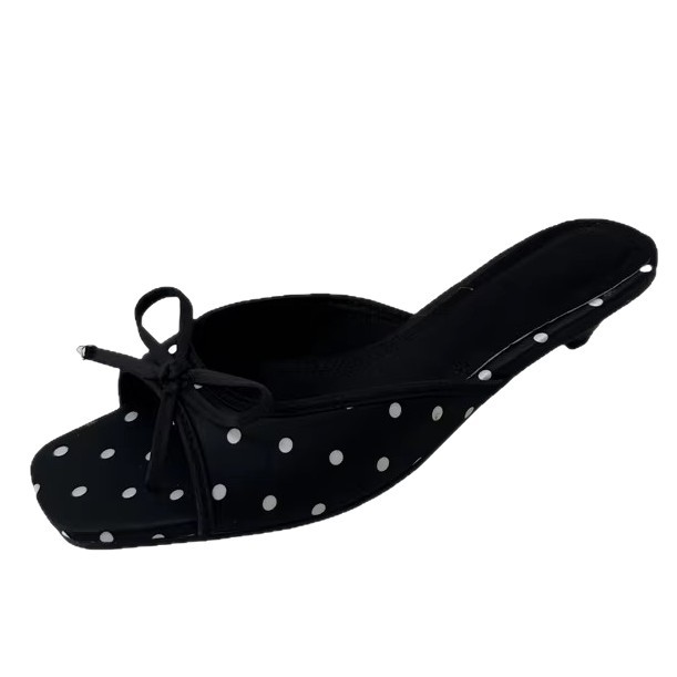 Sandalias Zuecos Sin Talón para Mujer de Superfibra y Caucho, Antideslizante image 5