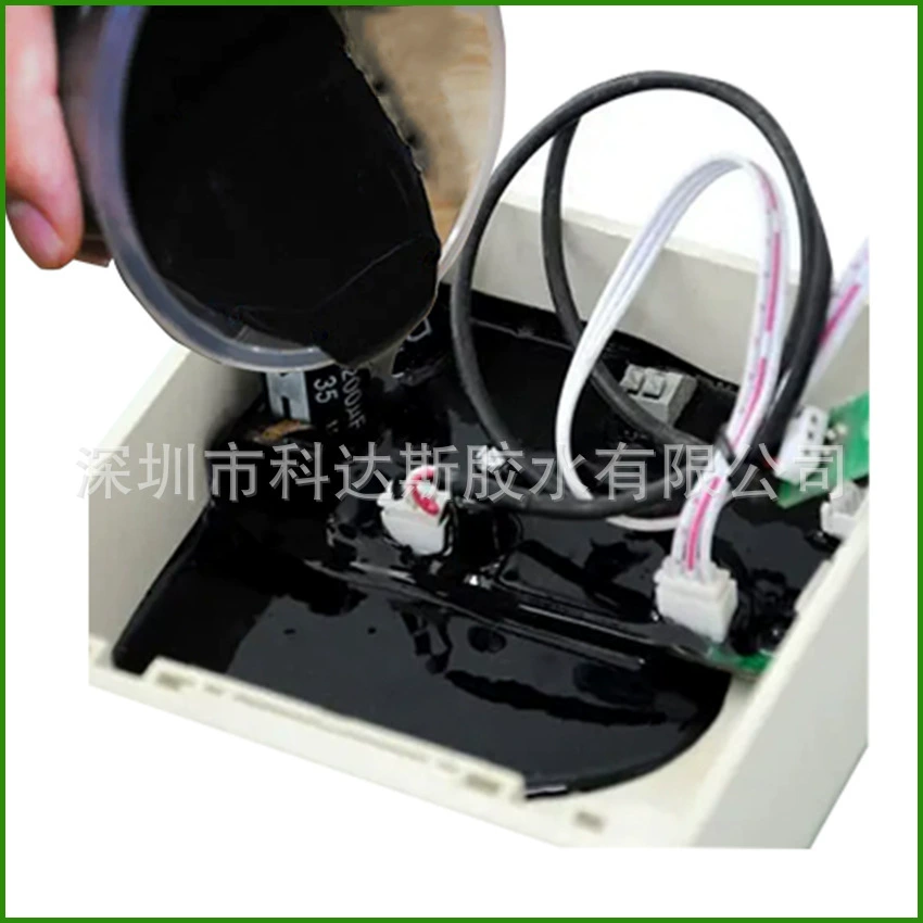 Черный клей для заливки печатных плат, затирка печатных плат, наполнение, клей из эпоксидной смолы высокой твердости, черный клей для заливки горшков