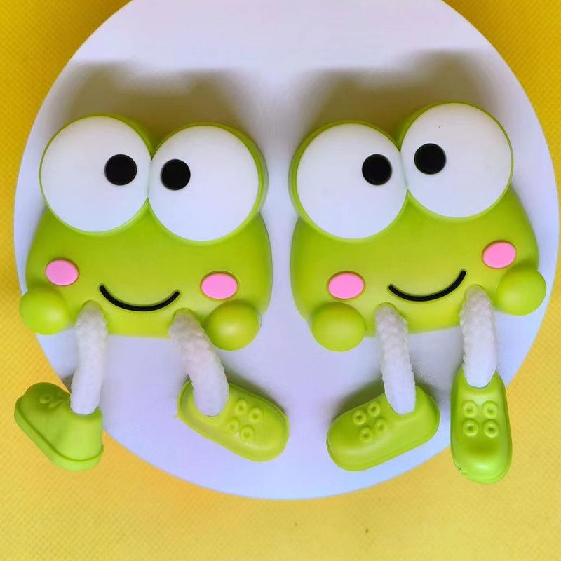 Croc Shoes Buckle New Dopamine Frog Shoe Buckle Eye Shoe Accessories Removable Shoe Flower Stereo Accessories