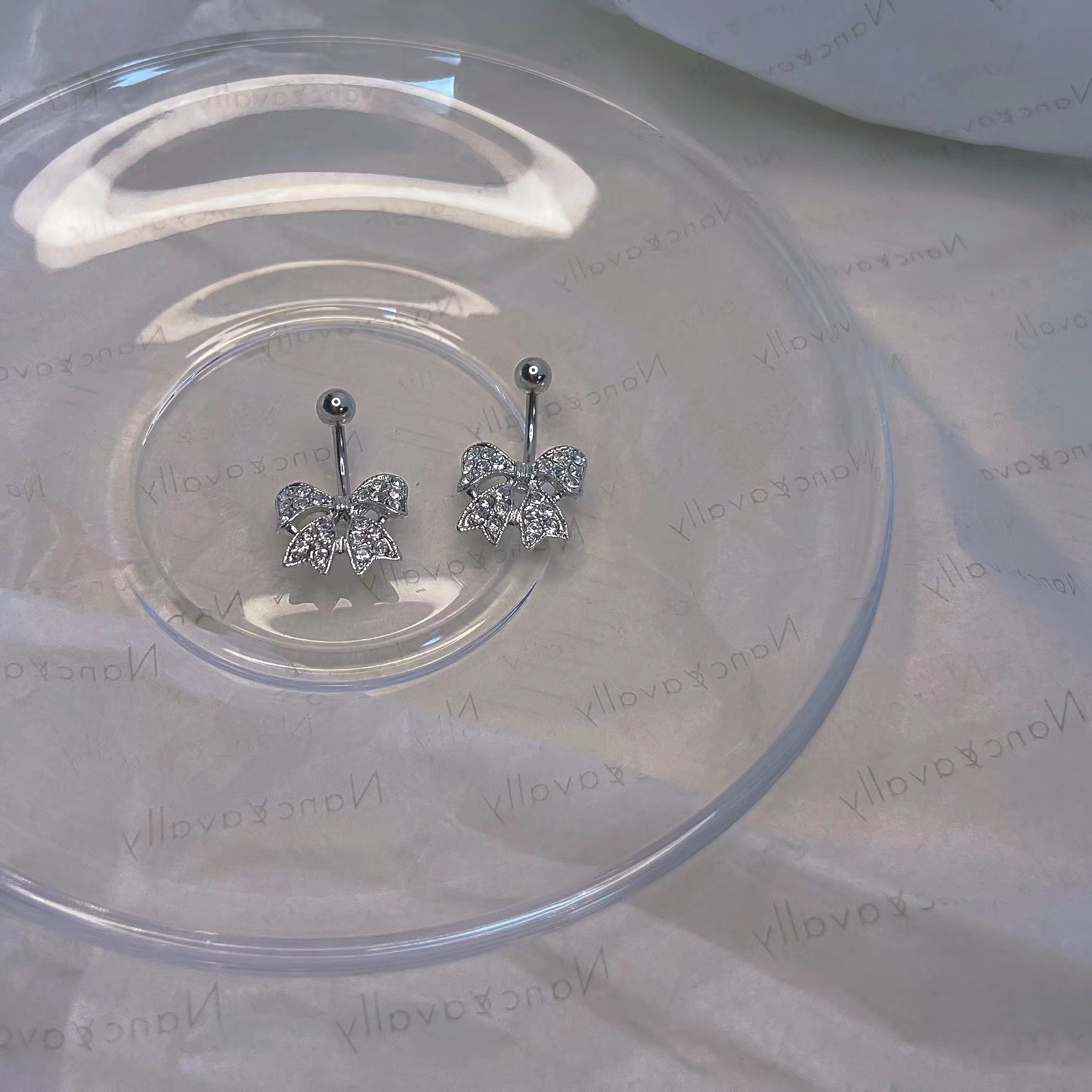 14G Belly Button Ring Stainless Steel Bow Nose Piercing Jewelry for Navel detail image 4