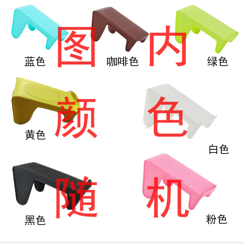 De doble capa tridimensional Zapatero de almacenamiento de plástico Zapatero de almacenamiento de zapatos organizador rack serie de color europeo y americano