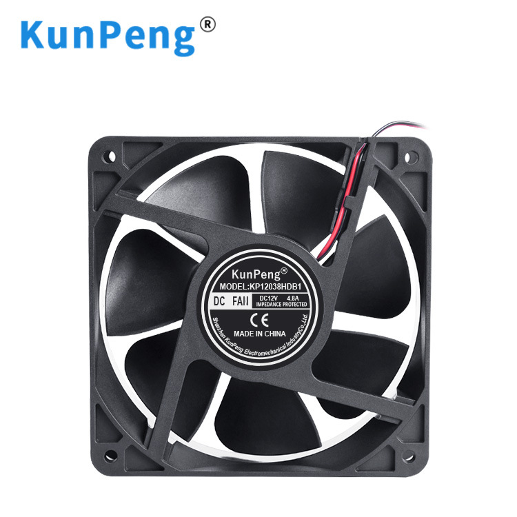 DC12038 cooling fan 12cm DC fan 24V dual ball bearing automatic vending machine dc12v fan